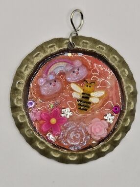Bees N Rainbowz Fairycore Handmade Pendant
